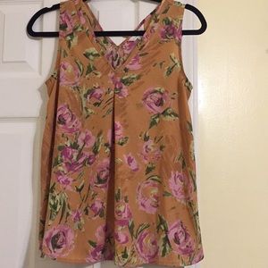 Charming Charlie Rose Printed Top